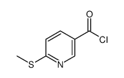 3-Pyridinecarbonyl chloride, 6-(methylthio)- (9CI) Structure