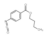 4-(正丁氧基羰基)苯基异氰酸酯结构式