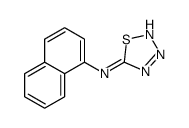 N-naphthalen-1-ylthiatriazol-5-amine结构式