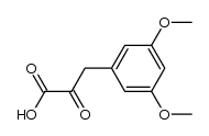 BENZENEPROPANOIC ACID, 3,5-DIMETHOXY-.ALPHA.-OXO- Structure