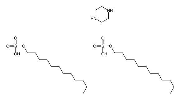 dodecyl hydrogen sulfate,piperazine Structure