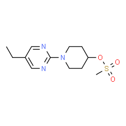 1-(5-乙基嘧啶-2-基)哌啶-4-基甲磺酸盐结构式