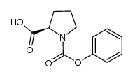 (R)-pyrrolidine-1,2-dicarboxylic acid 1-phenyl ester结构式
