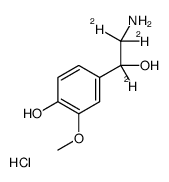 DL-去甲变肾上腺素-D3结构式