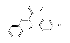 (Z)-methyl 2-(p-chlorophenylsulphinyl)-3-phenylprop-2-enoate结构式