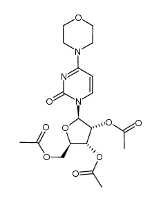 (2R,3R,4R,5R)-2-(acetoxymethyl)-5-(4-morpholino-2-oxopyrimidin-1(2H)-yl)tetrahydrofuran-3,4-diyl diacetate结构式