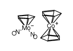 {Cp(molybdenum)dinitrosyl(methyl)}{cobalticinium} Structure