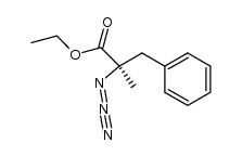 ethyl (R)-2-azido-2-methyl-3-phenylpropanoate结构式