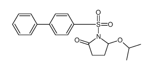 1-(4-phenylphenyl)sulfonyl-5-propan-2-yloxypyrrolidin-2-one结构式