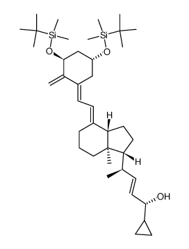 (5E,24R)-1,3-Bis-O-(tert-Butyldimethylsilyl)-calcipotriene Structure