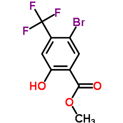 Methyl 5-bromo-2-hydroxy-4-(trifluoromethyl)benzoate Structure