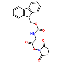 FMOC-甘氨酸羟基琥珀酰亚胺酯结构式