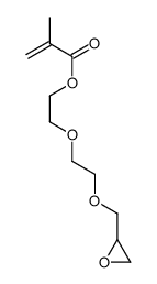 2-[2-(oxiran-2-ylmethoxy)ethoxy]ethyl 2-methylprop-2-enoate Structure