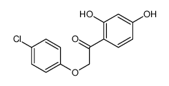 2-(4-chlorophenoxy)-1-(2,4-dihydroxyphenyl)ethanone结构式