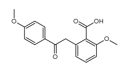 3',4-dimethoxydeoxybenzoin-2'-carboxylic acid结构式