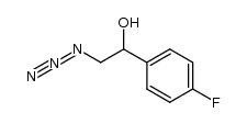 rac-2-azido-1-(4-fluorophenyl)ethanol Structure