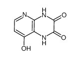 8-hydroxy-1,4-dihydro-pyrido[2,3-b]pyrazine-2,3-dione结构式