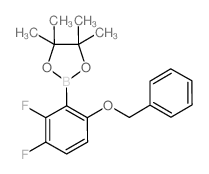 2,3-二氟-6-(苄氧基)苯硼酸频那醇酯结构式