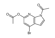 1-Acetyl-4-bromo-1H-pyrrolo[2,3-b]pyridin-6-yl acetate Structure