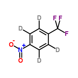 1-Nitro-4-(trifluoromethyl)(2H4)benzene Structure