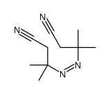 3-[(1-cyano-2-methylpropan-2-yl)diazenyl]-3-methylbutanenitrile结构式