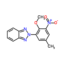 2-(2-Methoxy-5-methyl-3-nitrophenyl)-2H-benzotriazole结构式