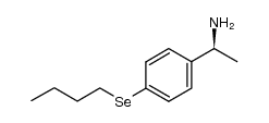 (S)-1-(4-(butylselanyl)phenyl)ethanamine结构式