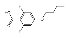4-n-Butoxy-2,6-difluorobenzoic acid结构式
