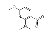 6-甲氧基-N,N-二甲基-3-硝基吡啶-2-胺结构式