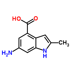 6-Amino-2-methyl-1H-indole-4-carboxylic acid Structure