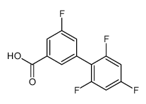 3-fluoro-5-(2,4,6-trifluorophenyl)benzoic acid Structure