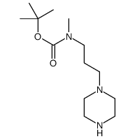 甲基-(3-哌嗪-1-基-丙基)-氨基甲酸叔丁酯结构式