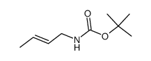 Carbamic acid, 2-butenyl-, 1,1-dimethylethyl ester (9CI) Structure