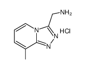 (8-甲基-[1,2,4]三唑并[4,3-a]吡啶-3-基)甲胺盐酸结构式