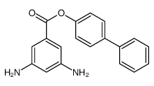 (4-phenylphenyl) 3,5-diaminobenzoate Structure