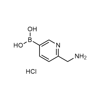 (6-(氨基甲基)吡啶-3-基)硼酸盐酸盐结构式