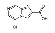 5-Chloroimidazo[1,2-a]pyrazine-2-carboxylic acid结构式