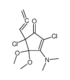 5-allenyl-2,5-dichloro-3-N,N-dimethylamino-4,4-dimethoxycyclopent-2-enone Structure