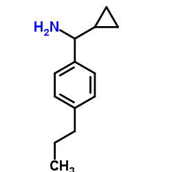 1-Cyclopropyl-1-(4-propylphenyl)methanamine Structure