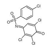 N-p-chlorobenzenesulfonyl-2,3,6-trichloro-1,4-benzoquinone imine结构式