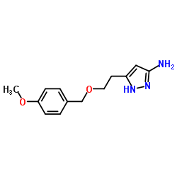 5-(2-((4-methoxybenzyl)oxy)ethyl)-1H-pyrazol-3-amine Structure