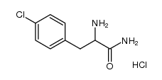 4-chloro-(RS)-phenylalaninamide hydrochloride结构式
