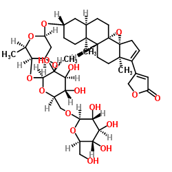 dehydroadynerigenin beta-neritrioside structure