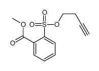 methyl 2-but-3-ynoxysulfonylbenzoate结构式
