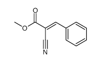 (E)-2-氰基-3-苯基丙烯酸甲酯结构式