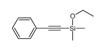 ethoxy-dimethyl-(2-phenylethynyl)silane结构式