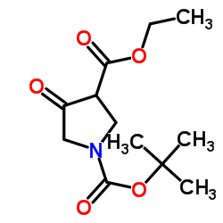 N-Boc-4-氧代-3-吡咯烷甲酸乙酯(B5)结构式