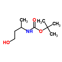 (4-羟基丁-2-基)氨基甲酸叔丁酯结构式