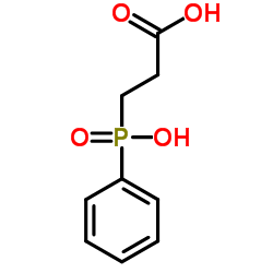 3-[Hydroxy(phenyl)phosphoryl]propanoic acid Structure