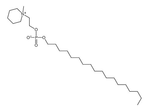 octadecyl-(2-(N-methylpiperidino)ethyl)phosphate Structure